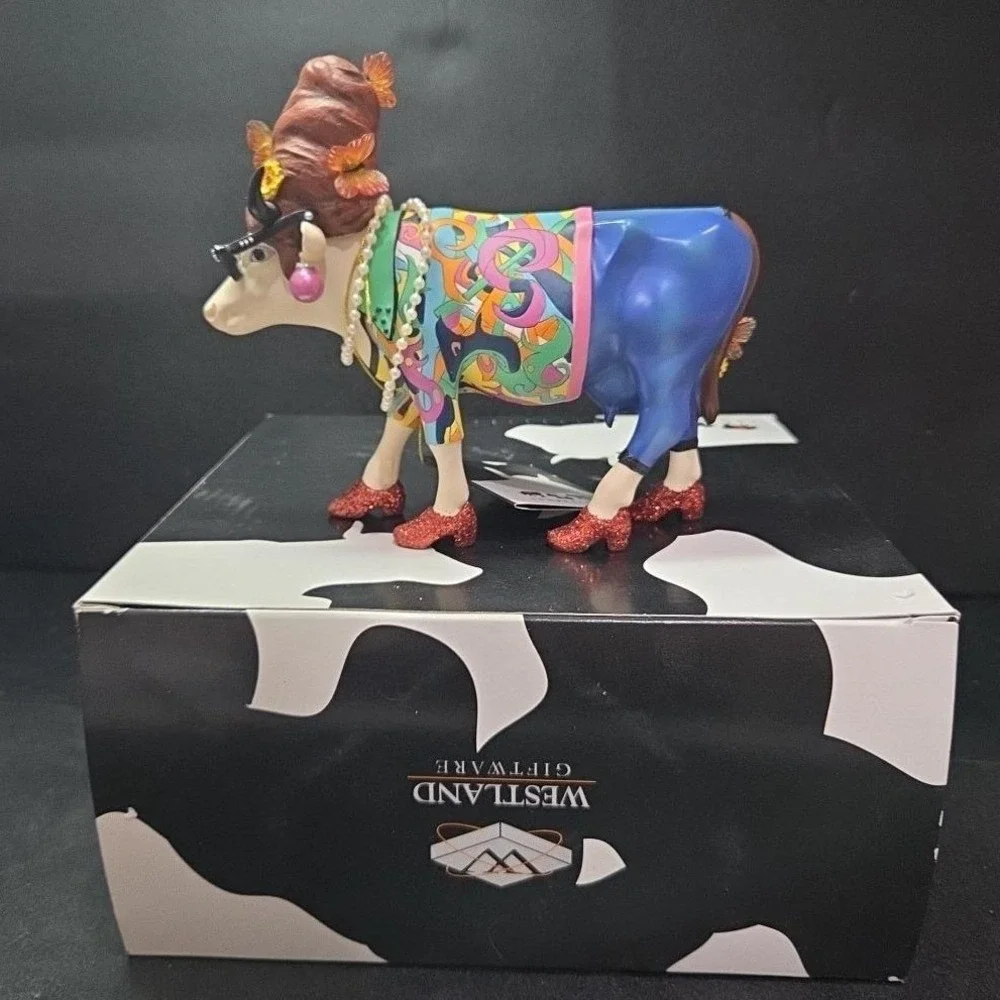 Cow Parade Beehive Bovine Figurine, Westland Giftware, #9142, Box/Tag